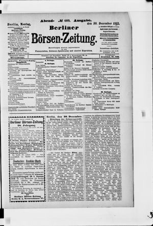 Berliner Börsen-Zeitung vom 30.12.1912