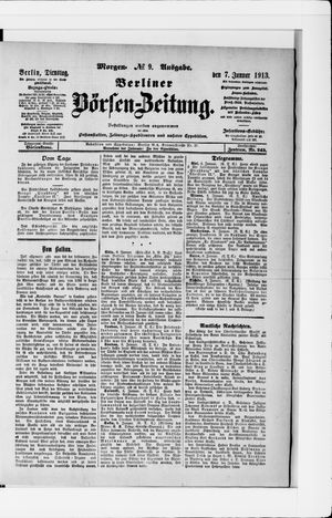 Berliner Börsen-Zeitung vom 07.01.1913