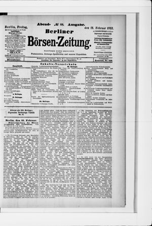 Berliner Börsen-Zeitung vom 21.02.1913