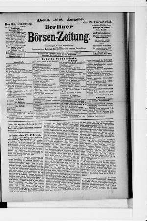 Berliner Börsen-Zeitung vom 27.02.1913