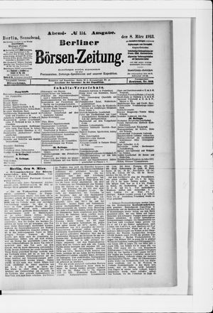 Berliner Börsen-Zeitung vom 08.03.1913