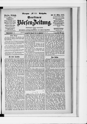 Berliner Börsen-Zeitung vom 12.03.1913