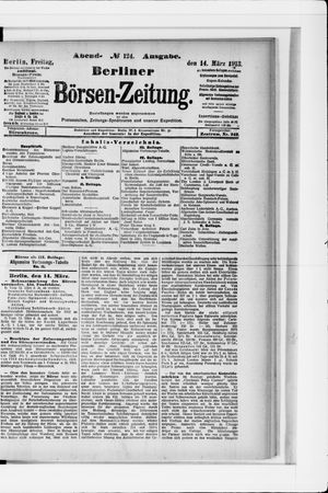 Berliner Börsen-Zeitung vom 14.03.1913