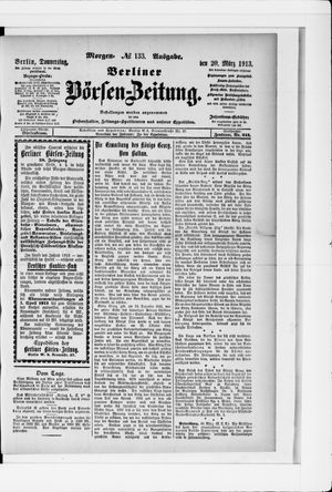 Berliner Börsen-Zeitung vom 20.03.1913