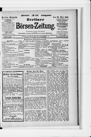 Berliner Börsen-Zeitung vom 26.03.1913