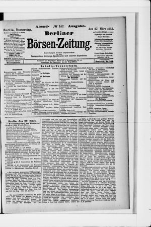 Berliner Börsen-Zeitung vom 27.03.1913