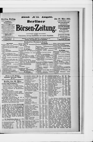 Berliner Börsen-Zeitung vom 28.03.1913
