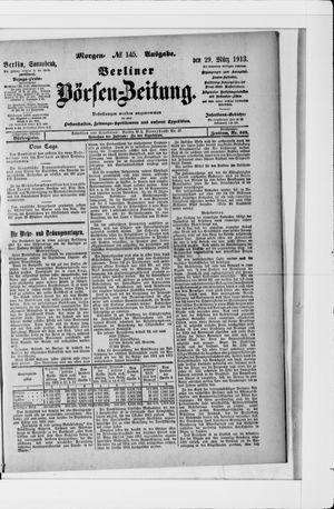 Berliner Börsen-Zeitung vom 29.03.1913