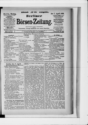 Berliner Börsen-Zeitung vom 07.04.1913