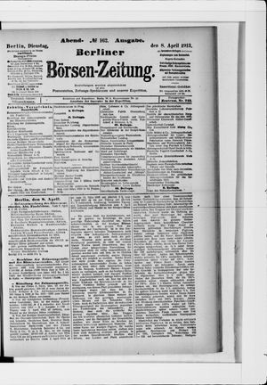 Berliner Börsen-Zeitung vom 08.04.1913