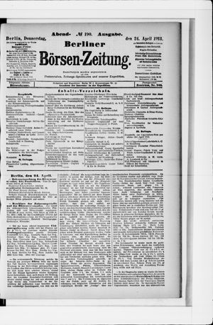 Berliner Börsen-Zeitung vom 24.04.1913