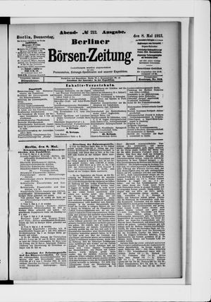 Berliner Börsen-Zeitung vom 08.05.1913