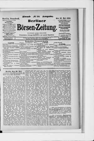 Berliner Börsen-Zeitung vom 10.05.1913