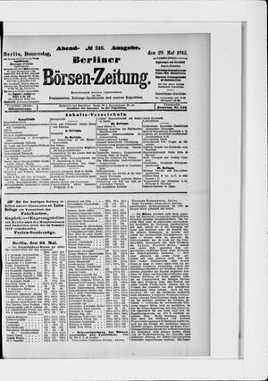 Berliner Börsen-Zeitung vom 29.05.1913
