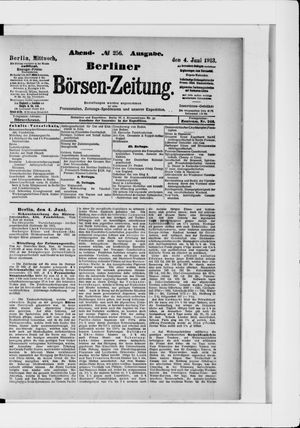 Berliner Börsen-Zeitung vom 04.06.1913
