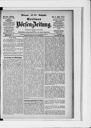 Berliner Börsen-Zeitung vom 06.06.1913