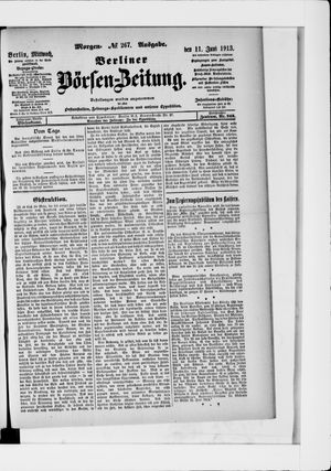 Berliner Börsen-Zeitung vom 11.06.1913