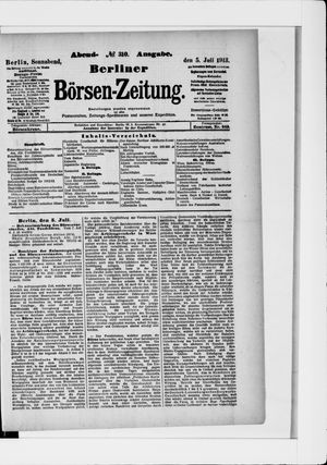 Berliner Börsen-Zeitung vom 05.07.1913