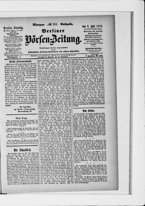 Berliner Börsen-Zeitung vom 08.07.1913