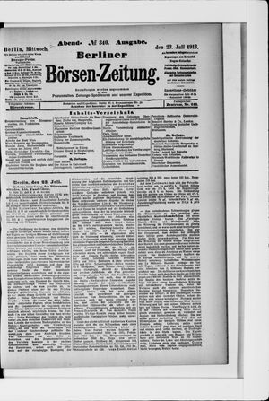 Berliner Börsen-Zeitung vom 23.07.1913