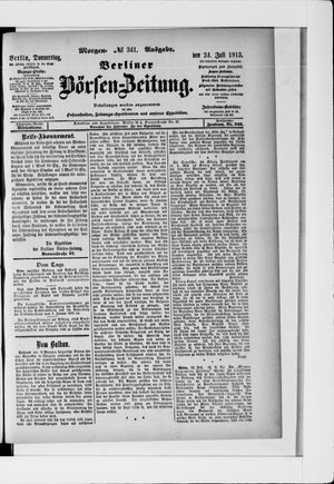 Berliner Börsen-Zeitung vom 24.07.1913