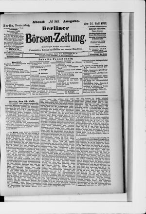 Berliner Börsen-Zeitung vom 24.07.1913