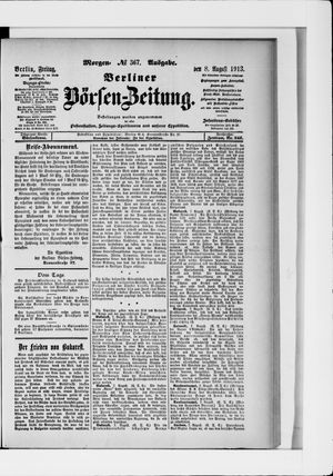 Berliner Börsen-Zeitung vom 08.08.1913