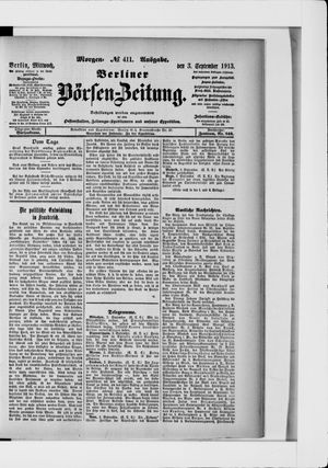 Berliner Börsen-Zeitung vom 03.09.1913