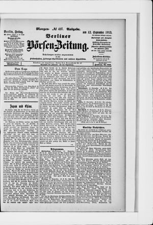 Berliner Börsen-Zeitung vom 12.09.1913
