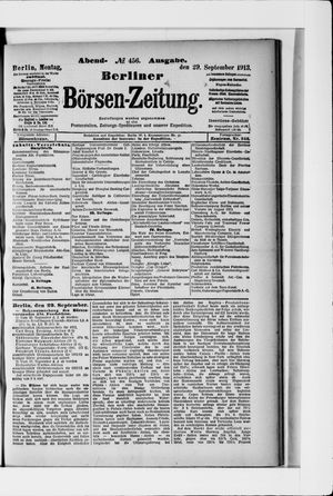 Berliner Börsen-Zeitung vom 29.09.1913