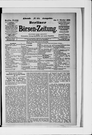 Berliner Börsen-Zeitung vom 03.10.1913
