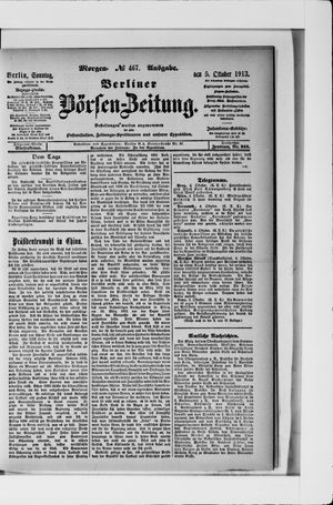 Berliner Börsen-Zeitung vom 05.10.1913