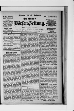 Berliner Börsen-Zeitung vom 07.10.1913