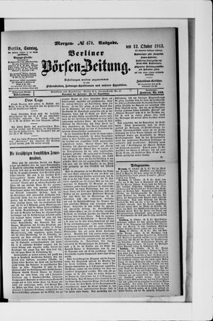 Berliner Börsen-Zeitung vom 12.10.1913