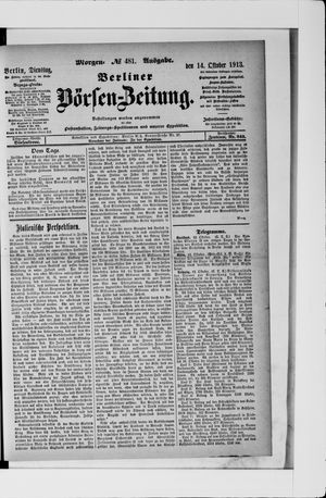 Berliner Börsen-Zeitung vom 14.10.1913