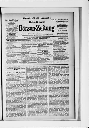 Berliner Börsen-Zeitung vom 24.10.1913