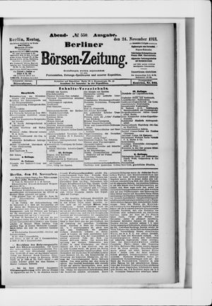 Berliner Börsen-Zeitung vom 24.11.1913
