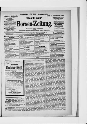 Berliner Börsen-Zeitung vom 03.12.1913
