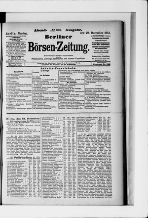Berliner Börsen-Zeitung vom 29.12.1913