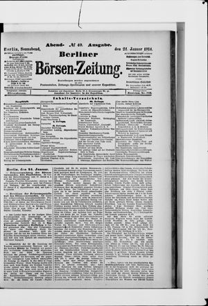 Berliner Börsen-Zeitung on Jan 24, 1914