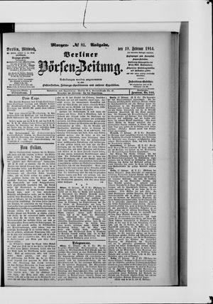 Berliner Börsen-Zeitung vom 18.02.1914