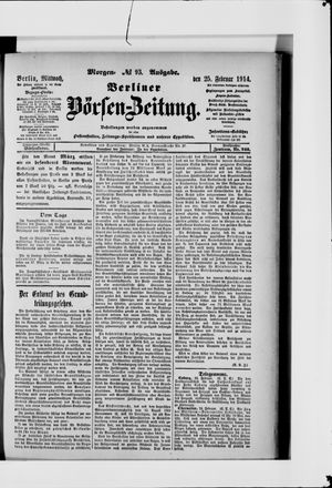 Berliner Börsen-Zeitung vom 25.02.1914
