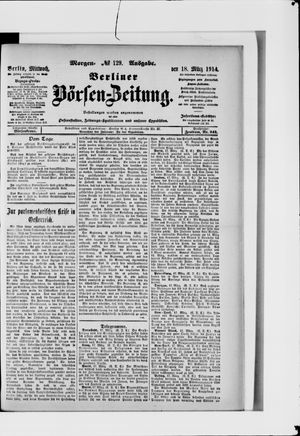 Berliner Börsen-Zeitung vom 18.03.1914