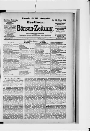 Berliner Börsen-Zeitung vom 24.03.1914