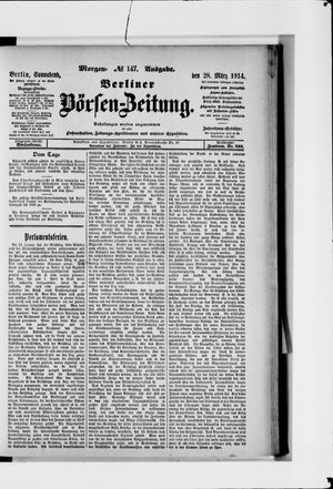 Berliner Börsen-Zeitung vom 28.03.1914