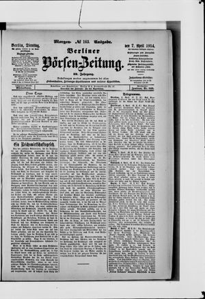 Berliner Börsen-Zeitung vom 07.04.1914
