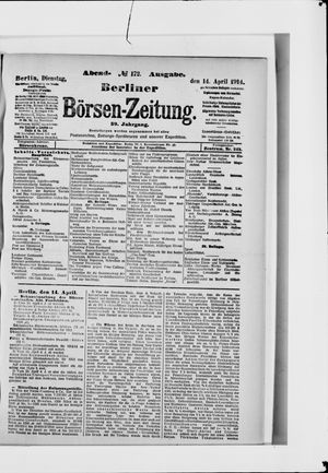 Berliner Börsen-Zeitung vom 14.04.1914