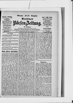 Berliner Börsen-Zeitung vom 05.05.1914