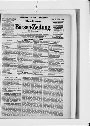Berliner Börsen-Zeitung on May 5, 1914