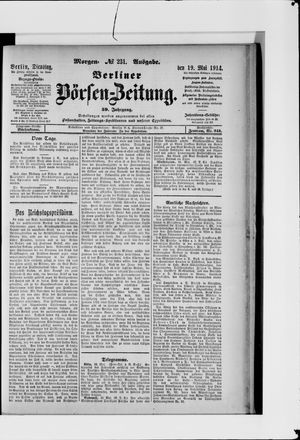 Berliner Börsen-Zeitung vom 19.05.1914